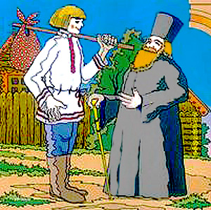 Pasaka par popu Pietapieri un viņa kalpu muļķa Antuli[Сказка о попе и о работнике его Балде - lv]